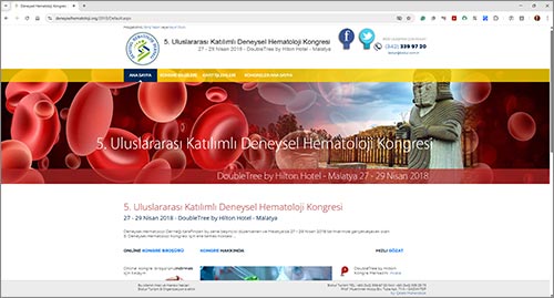 5. Uluslararası Katılımlı Deneysel Hematoloji Kongresi - 2018